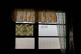 窗口,幀,窗簾