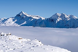 蕾絲步,雪,阿爾卑斯山