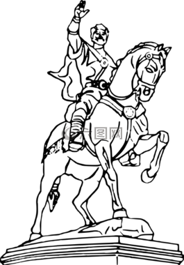帖木儿,雕像