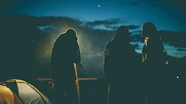 人,女孩,露營(yíng)