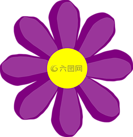 花,紫色,雏菊