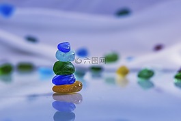 石頭,玻璃,綠松石