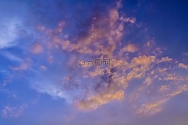 cloudscape的,天空,藍(lán)色