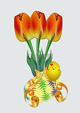 復(fù)活節(jié),郁金香,花