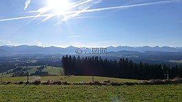 阿爾高,全景,山
