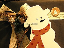 雪人,装饰,德卡