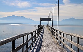 基姆湖,碼頭,水