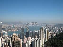 香港,天際線,摩天大樓