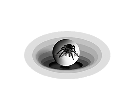 孤立,蜘蛛,孔