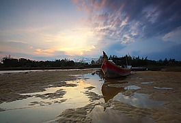 海灘,沙,海