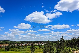 景觀,美麗的天空,云