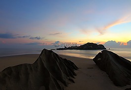 海灘,沙,海