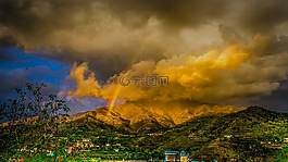 景觀,黑暗,天空