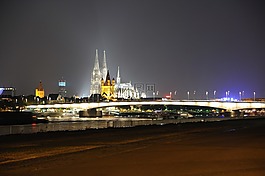 夜景,科隆,德國(guó)