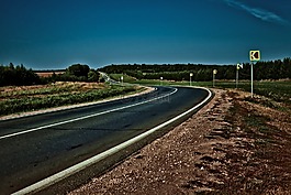 路,瀝青,夏季