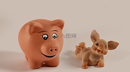 猪,仔猪,小杏仁饼