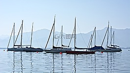 船,湖,基姆湖