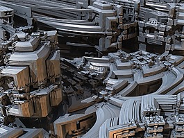 背景,3d,城市