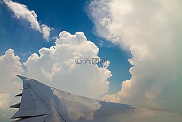 飛機,天空,云