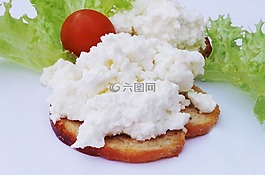 凝乳,奶酪,三明治