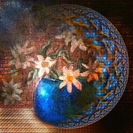 花,花瓶,全球