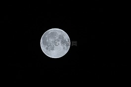 月球,夜,天空