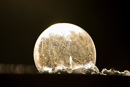 肥皂泡沫,冰,seifenblase冻结