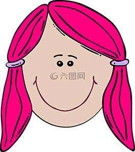 女孩,臉,快樂