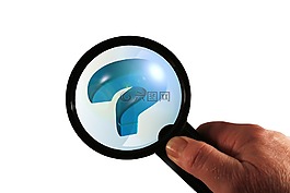 放大鏡,問號,環(huán)球