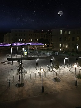 夜,月球,天空