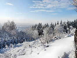 冬天,景觀,寒冬