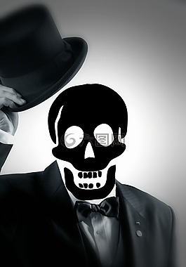 頭骨,骷髏和交叉骨,死亡
