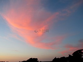 余輝,島,北海