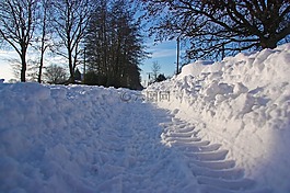 雪,道路,交通