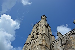 大教堂的dol de bretagne,旅游小镇,墙上