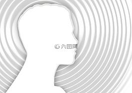 面對(duì),剪影,男子