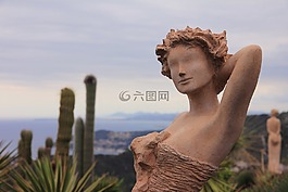 雕塑,法國(guó)南部,花園