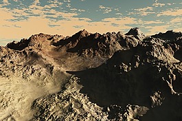 山,自然,沙漠