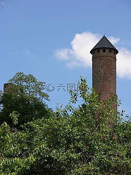 天空,城堡,塔