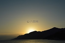 太陽,日落,天空