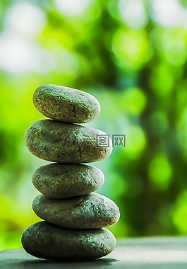 平衡的石頭,石,平衡
