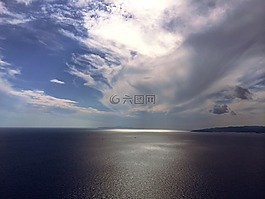海,云,島