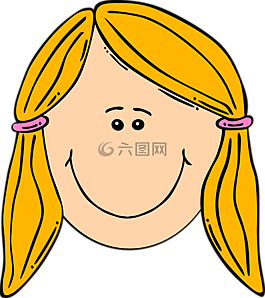 女孩,快樂,微笑