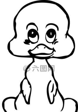 小鴨,坐,可愛