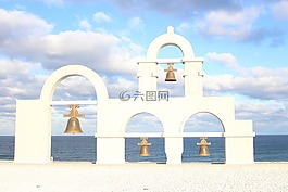 海灘射三,圣托里尼廣場,三