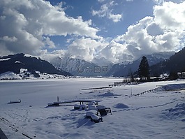 unteriberg,高山,雪