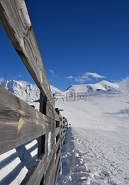 滑雪,阿爾卑斯山,雪