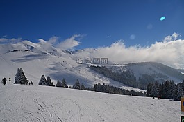 滑雪,阿爾卑斯山,雪