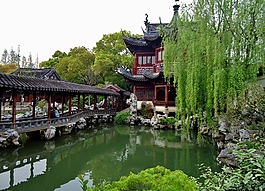 花园,寺,中国