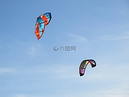 放風箏,龍,海灘